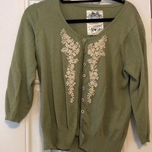 Embroidered cardigan